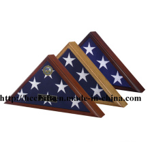 New Wooden Flag Display Case for Home Decoration